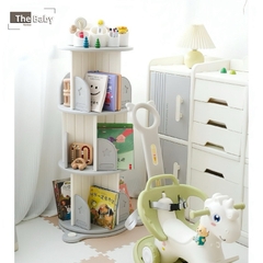 Kệ sách xoay 360 độ trẻ em nhập khẩu cao cấp / Hobby Bookshelf