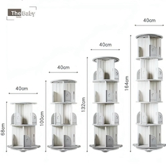 Kệ sách xoay 360 độ trẻ em nhập khẩu cao cấp / Hobby Bookshelf