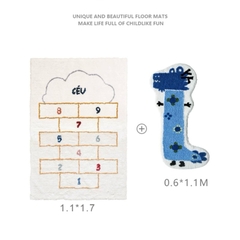 Thảm lông Đếm số trẻ em nhập khẩu cao cấp / Nuber Rug