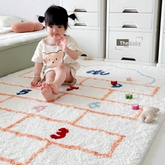 Thảm lông Đếm số trẻ em nhập khẩu cao cấp / Nuber Rug