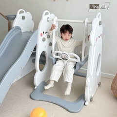 Bộ cầu trượt/xích đu DINO trẻ em nhập khẩu cao cấp