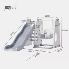 Bộ cầu trượt/xích đu DINO trẻ em nhập khẩu cao cấp