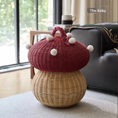 Giỏ Nấm mây đan nhập khẩu cao cấp / Mushroom Basket