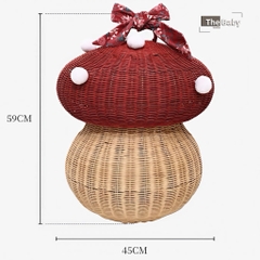 Giỏ Nấm mây đan nhập khẩu cao cấp / Mushroom Basket