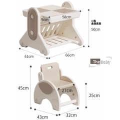 Bộ bàn ghế BabySoul trẻ em đa năng cao cấp / Baby Soul Table