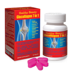 Hỗ trợ xương khớp Viên uống hỗ trợ xương khớp Glucollagen 7 in 1 Healthy Beauty ( Hộp 60 viên)