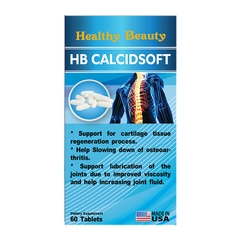 Hỗ trợ xương khớp Viên uống HB Calcidsoft Healthy Beauty giúp xương chắc khỏe ( Hộp 60 viên)