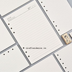 Giấy refill ruột sổ còng, lò xo A4 A5 A6