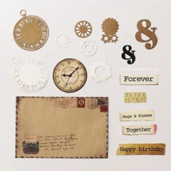 Đồ làm thiệp & album ảnh handmade chủ đề Bánh Răng & Đồng Hồ
