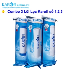 COMBO 3 LÕI LỌC KAROFI SỐ 1,2,3