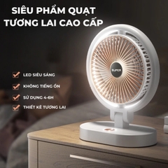 QUẠT TÍCH ĐIỆN XOAY TÍCH HỢP ĐÈN THÔNG MINH