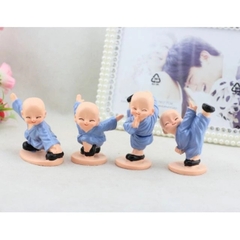 BỘ TƯỢNG 4 CHÚ TIỂU MÚA 4 THẾ VÕ