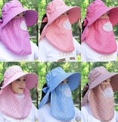 MŨ CHỐNG NẮNG KÈM KHẨU TRANG