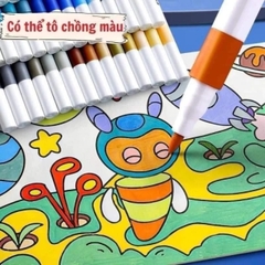 Bút Màu Acrylic Marker 60 màu Cao Cấp Màu Sắc Tươi Sáng - Bút Lông Màu