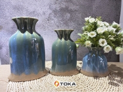 Lọ hoa gốm sứ cao cấp hoa văn hình tổ ong ASA S2