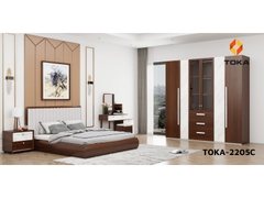 Bộ giường ngủ cao cấp TOKA-2205C