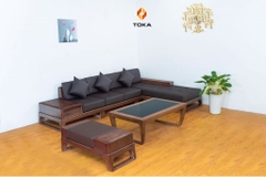 Bộ sofa chân nối gỗ sồi GS009