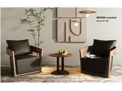 Ghế ăn gỗ óc chó cao cấp Armchair MONZA