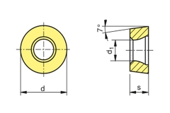 Mảnh dao tiện RCMT 2507 - Ceratizit