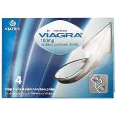 VIAGRA 100MG (HỘP 4 VIÊN) ĐIỀU TRỊ RỐI LOẠN CƯƠNG DƯƠNG
