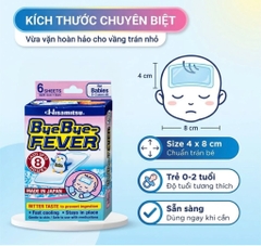 HỘP 6 MIẾNG DÁN HẠ SỐT BYEBYE FEVER 0-2 TUỔI