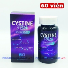 Viên Uống CYSTINE PLUS Hỗ Trợ Giúp Da Khoẻ, Ngăn Ngừa Mụn, Giảm Thâm Mụn, Giảm Rụng Tóc, Giảm Nhăn Da Và Trẻ Hoá Làn Da