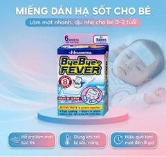 HỘP 6 MIẾNG DÁN HẠ SỐT BYEBYE FEVER 0-2 TUỔI
