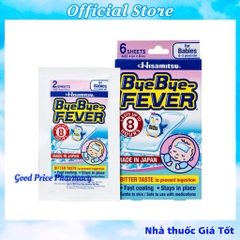 HỘP 6 MIẾNG DÁN HẠ SỐT BYEBYE FEVER 0-2 TUỔI