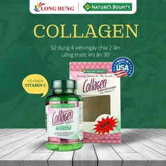 Viên Uống Collagen Nature's Bounty Hỗ Trợ Làm Đẹp Da - Hộp 90 Viên