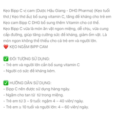 Nguyên Hộp 35 Gói Kẹo Ngậm Bipp C Vị Cam DHG - Kẹo Cam Tuổi Thơ Giúp Tăng Cường Sức Đề Kháng Cho Cơ Thể