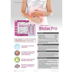 Men Vi Sinh Biolac Pro Giúp Giảm Các Triệu Chứng Rối Loạn Tiêu Hoá