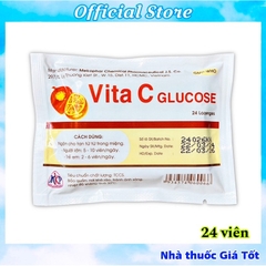 Viên Ngậm Vita C Glucose Bổ Sung Vitamin C Tăng Cường Sức Đề Kháng