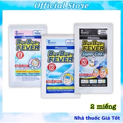 Túi 2 Miếng Dán Hạ Sốt ByeBye FEVER Hisamitsu
