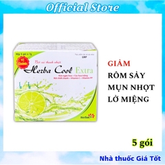 Bột Nước Mát HERBA COOL EXTRA Hỗ Trợ Thanh Nhiệt, Giải Độc, Lợi Tiểu Hộp 10 Gói