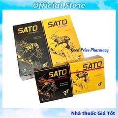 [Che Tên] Bao Cao Su SATO Chính Hãng Dược Phẩm Nhất Nhất
