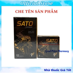 [Che Tên] Bao Cao Su SATO Chính Hãng Dược Phẩm Nhất Nhất