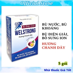 Hộp 5 Gói Bù Điện Giải Welstrong Ích Nhân Giúp Bổ Sung Nước, Ion Và Chất Khoáng Cho Cơ Thể