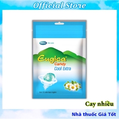 Kẹo Ngậm Thảo Dược Eugica Candy Cực The Mát - Túi Zip 15 Viên