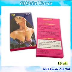 [CHE TÊN] Hộp 10 Cái Bao Cao Su Siêu Bôi Trơn