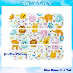 Băng Cá Nhân UGOTANA Hoạt Hình Ngộ Nghĩnh Cho Bé, Hộp 102 Miếng