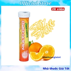 Tuýp 20 Viên Sủi Bổ Sung Vitamin MULTI-OPC Multivitamin Vị Cam Thơm Ngon Dễ Uống