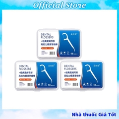 Combo 3 Hộp Tăm Chỉ Xỉa Răng ( Hộp 50 Chiếc)