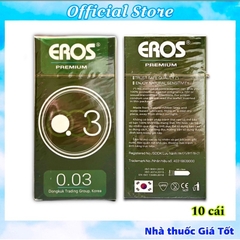 [CHE TÊN] Bao Cao Su Siêu Mỏng Eros Hộp 10 Cái
