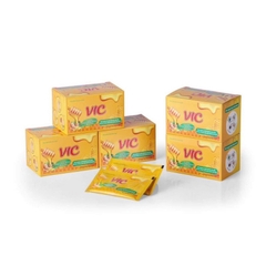 Hộp 12 Gói Siro Ho VIC Hỗ Trợ Giảm Ho, Đau Đầu, Hắt Hơi, Sổ Mũi, Cảm Lạnh