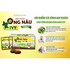 Vỉ 6 Viên Ngậm Ho Ong Nâu Ivy Dùng Được Cho Trẻ Em Từ 4 Tuổi