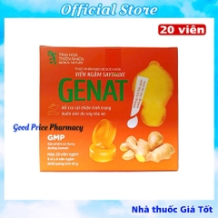 Kẹo Gừng Không Đường SAYTAUXE GENAT Hộp 20 Viên