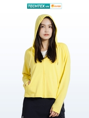 Áo khoác chống nắng nữ UV100 AA24086 cotton lụa thoáng mát
