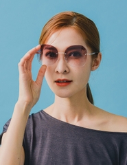 [Hàng lỗi - Sale] Mắt kính chống nắng chống tia UV400 tròng ombre phối màu OB21439