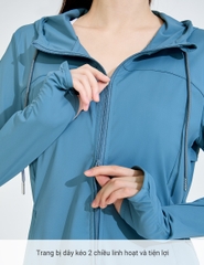Áo khoác chống nắng nữ UV100 Apex Cool AA24031 thoáng mát kháng khuẩn