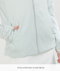 Áo khoác chống nắng nữ UPF50+ mỏng nhẹ thoáng mát UV100 AL22085